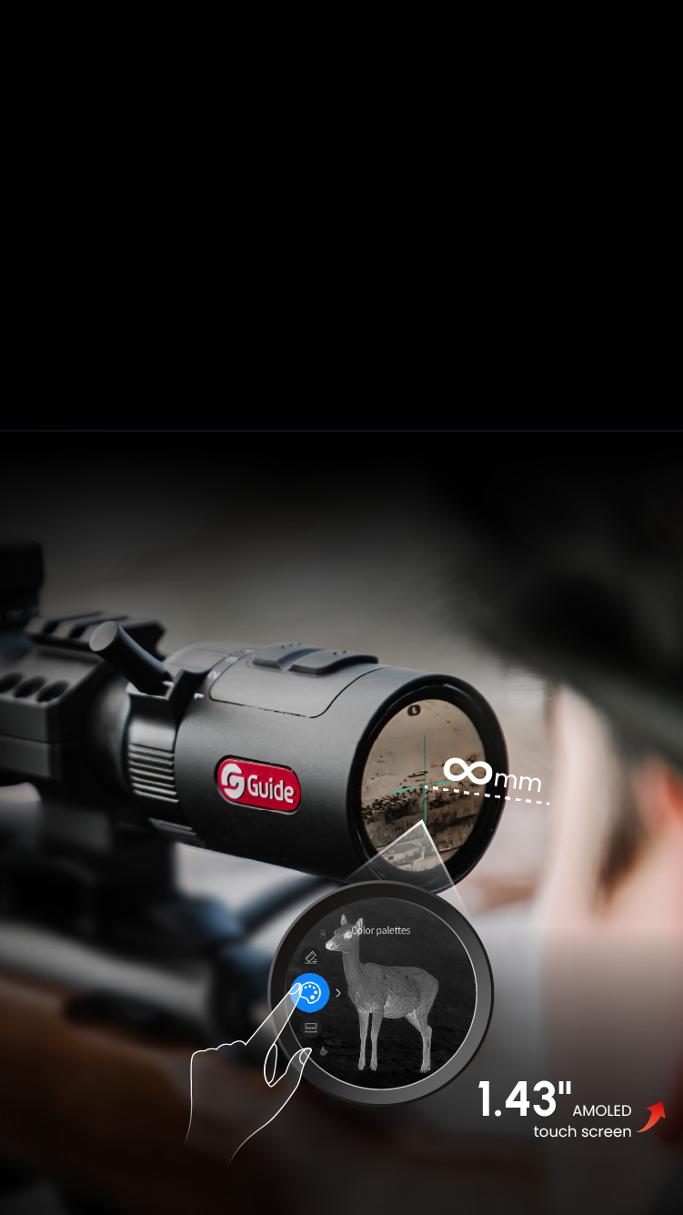 Touch to Control <br>Infinite Eye Relief